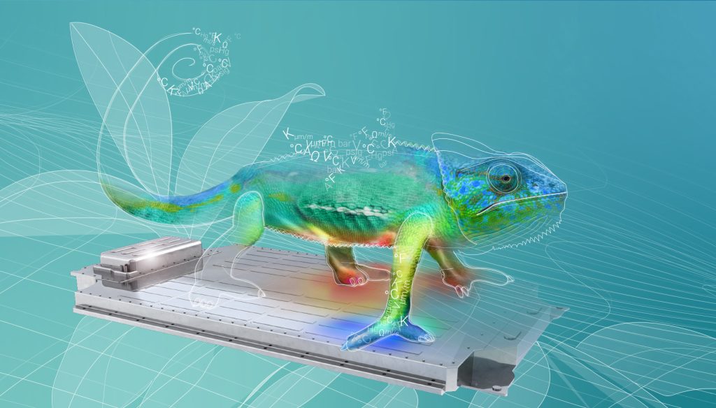 technische Illustration Batterie für Keyvisual