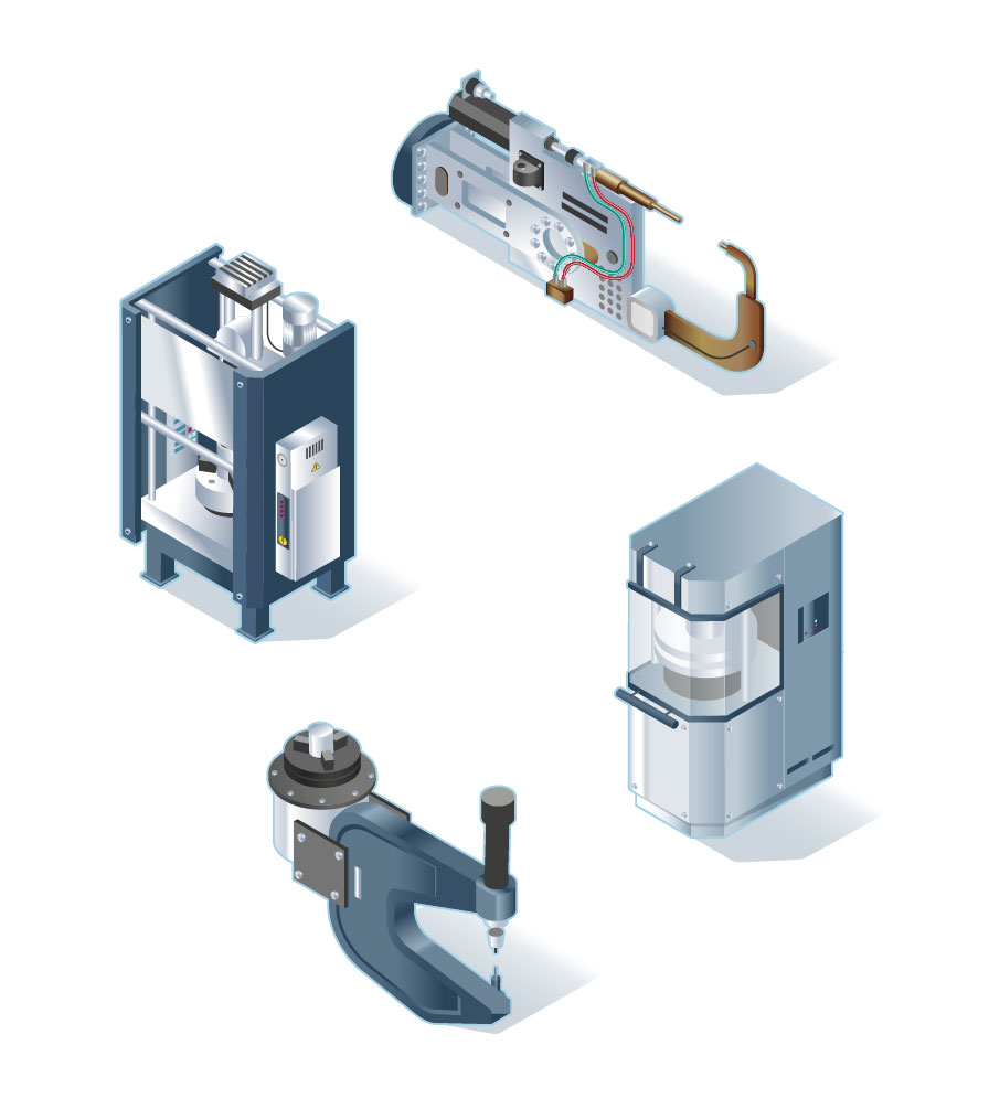 Isografiken: Maschinen in der Produktion