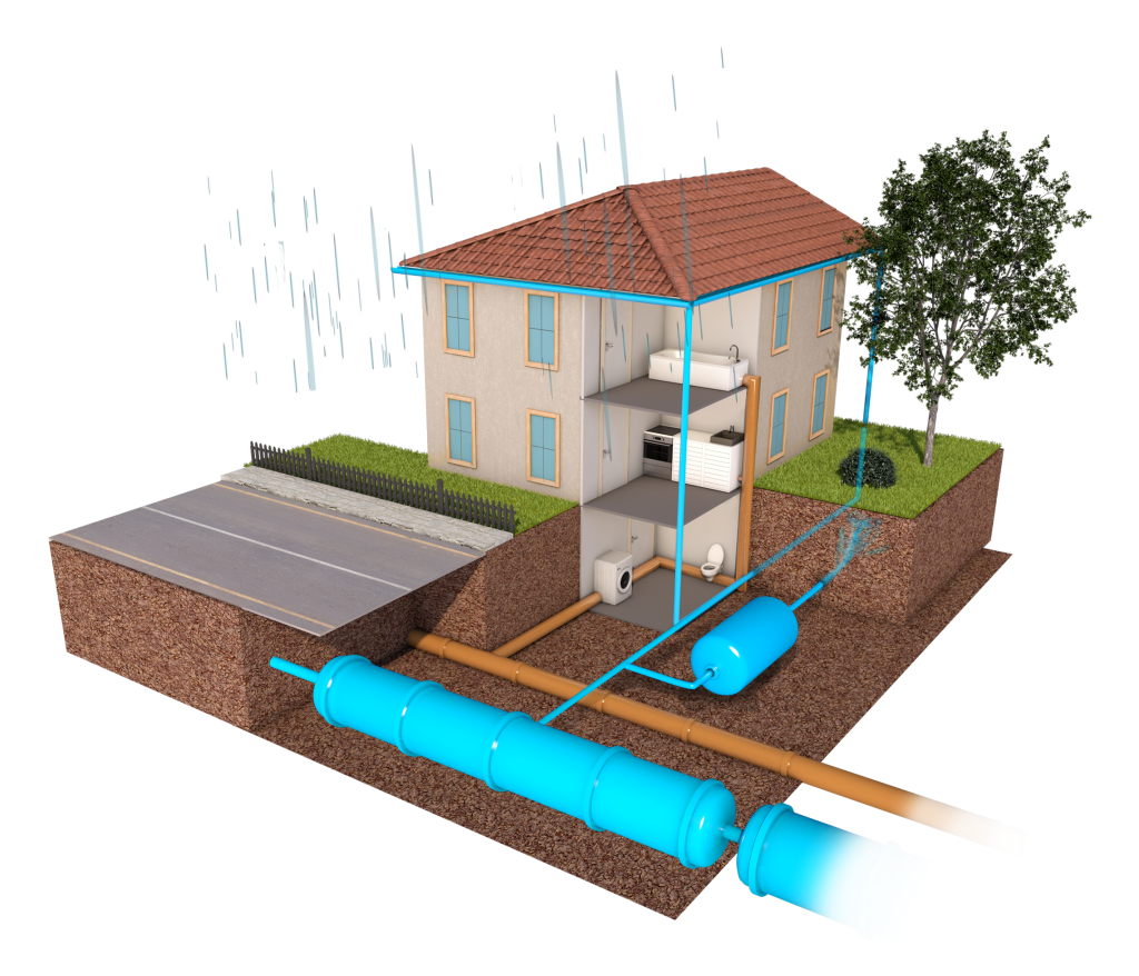 Infografik Regenwasserzisterne
