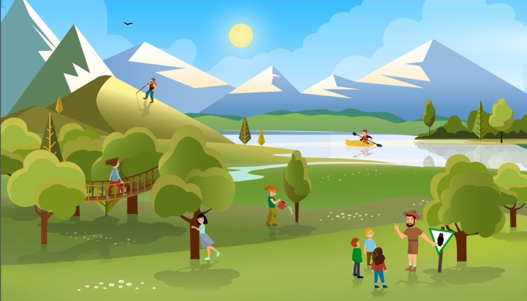 Alpen illustration