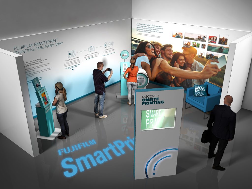 Messestand-Konzept Fuji 