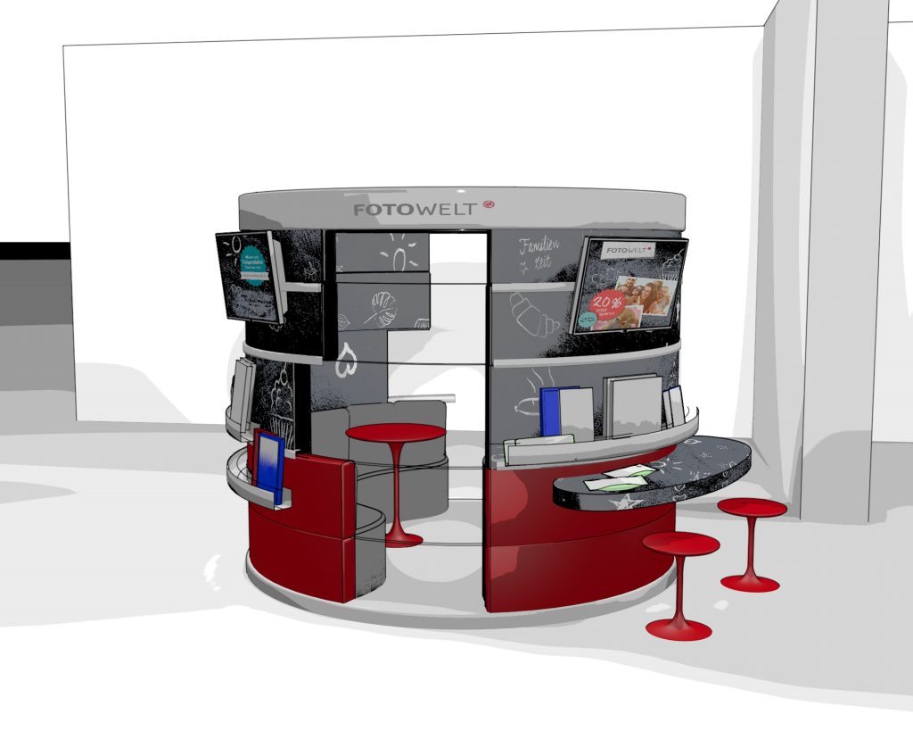 Verkaufsstand Fotowelt Rossmann Infografiken