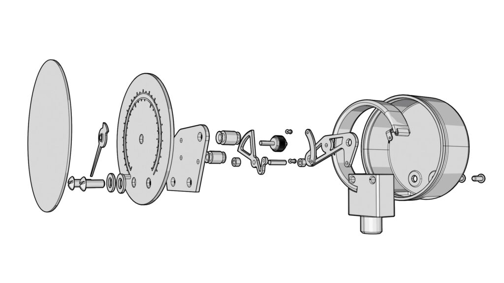 Explosionszeichnung Druckmessgerät