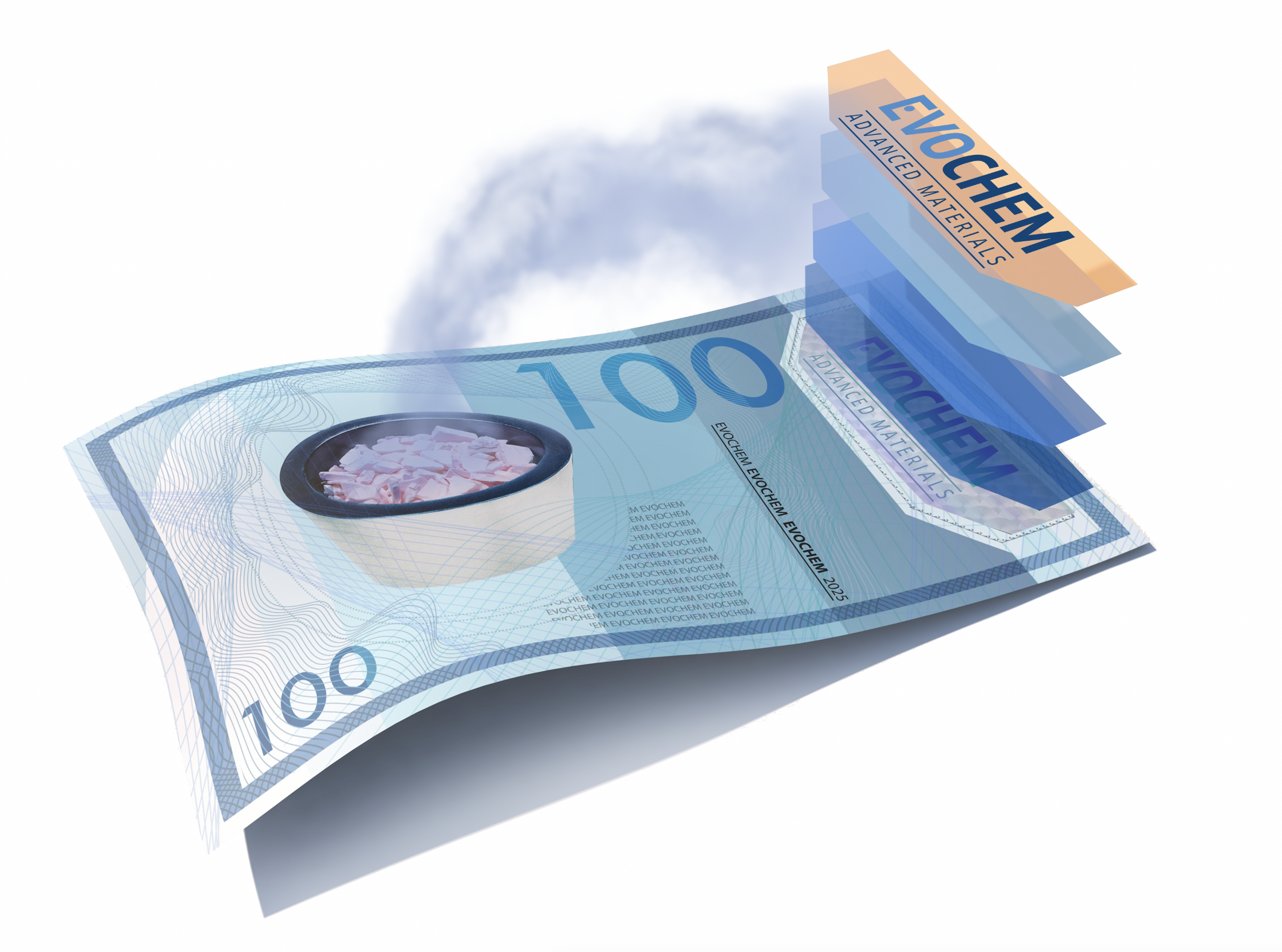 Infografik Mehrschichtiger Sicherheitsdruck bei Banknoten