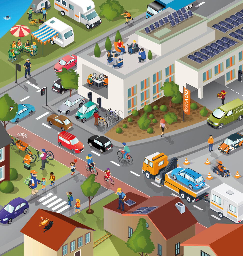 Wimmelbild Illustration 